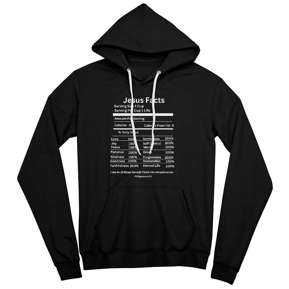 Jesus Facts Black Hoodie