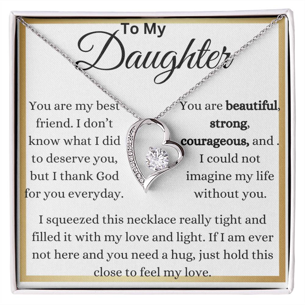 My Beautiful Daughter My Best Friend Forever Love Necklace