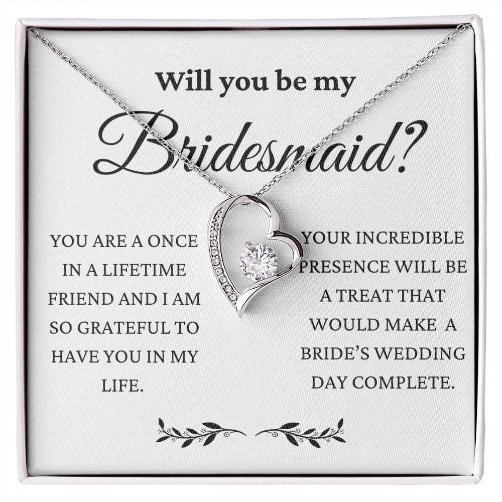 You Will Make My Wedding Day Complete Forever Love Necklace