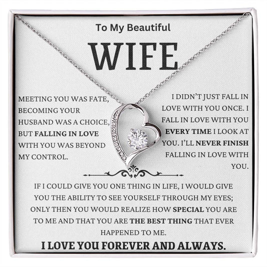 I Fall In Love With You Everyday Forever Love Necklace