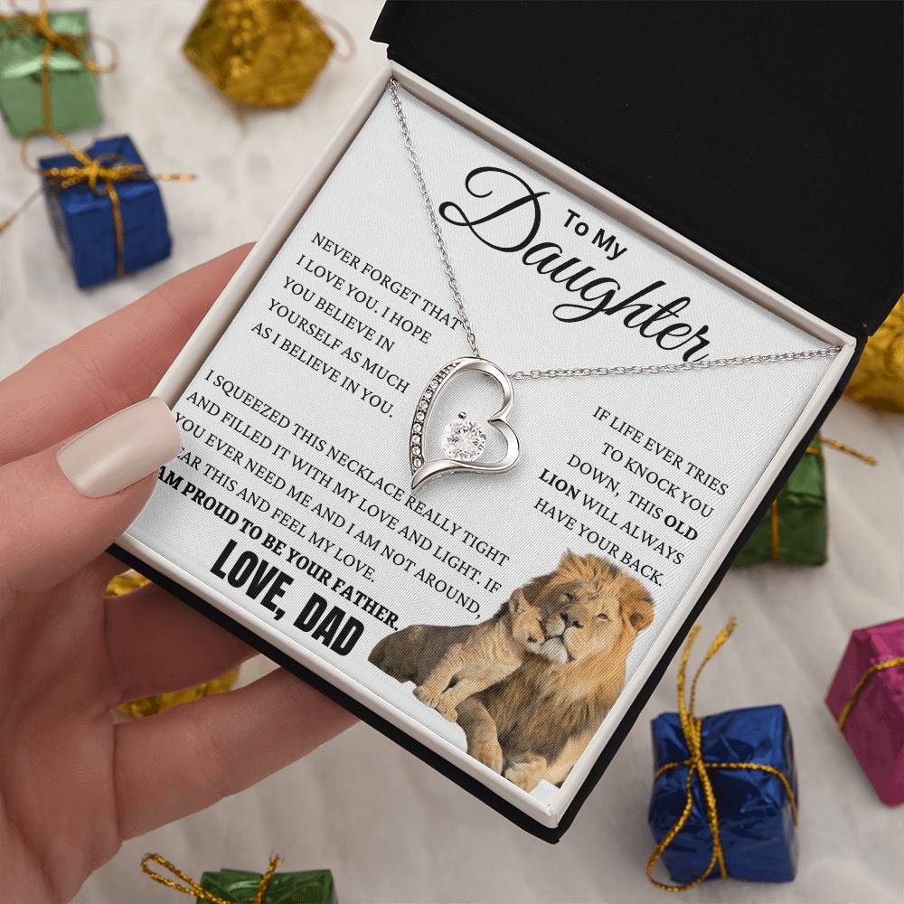 This Old Lion Got Your Back Forever Love Necklace