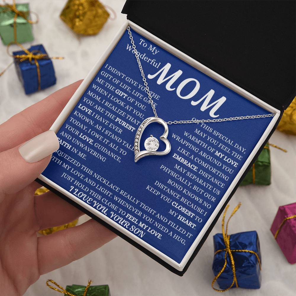 Life Gave Me The Gift Of You Mom Forever Love Necklace