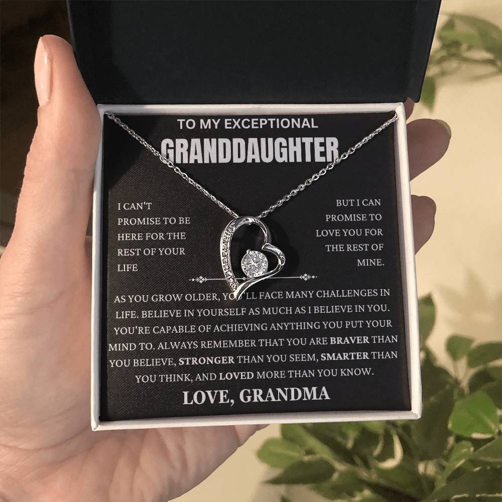 Grandma Promise To Love You Forever Love Necklace