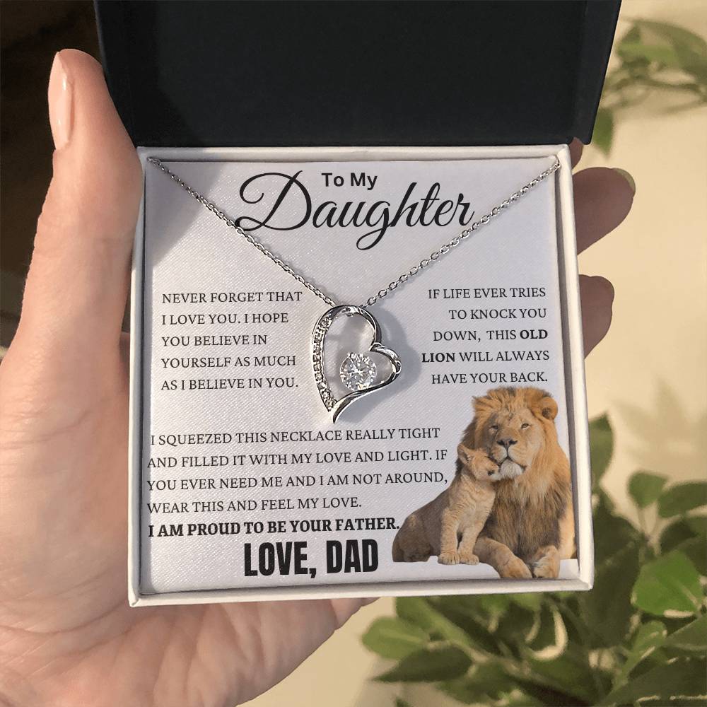 This Old Lion Got Your Back Forever Love Necklace