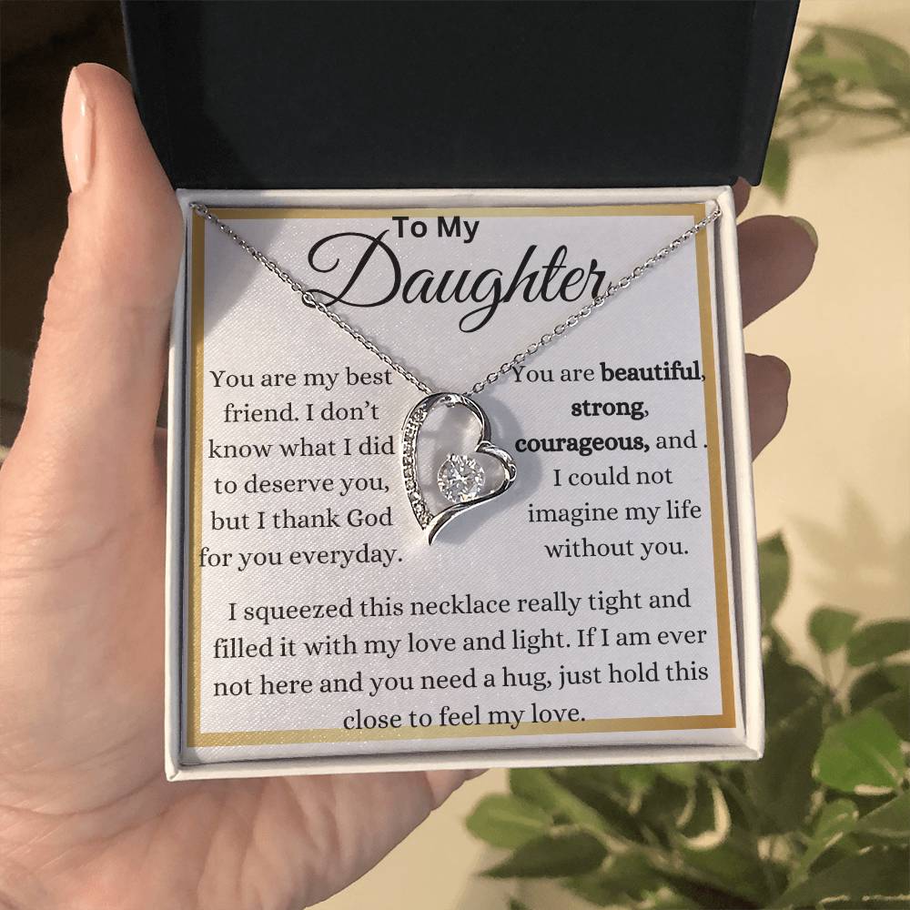 My Beautiful Daughter My Best Friend Forever Love Necklace