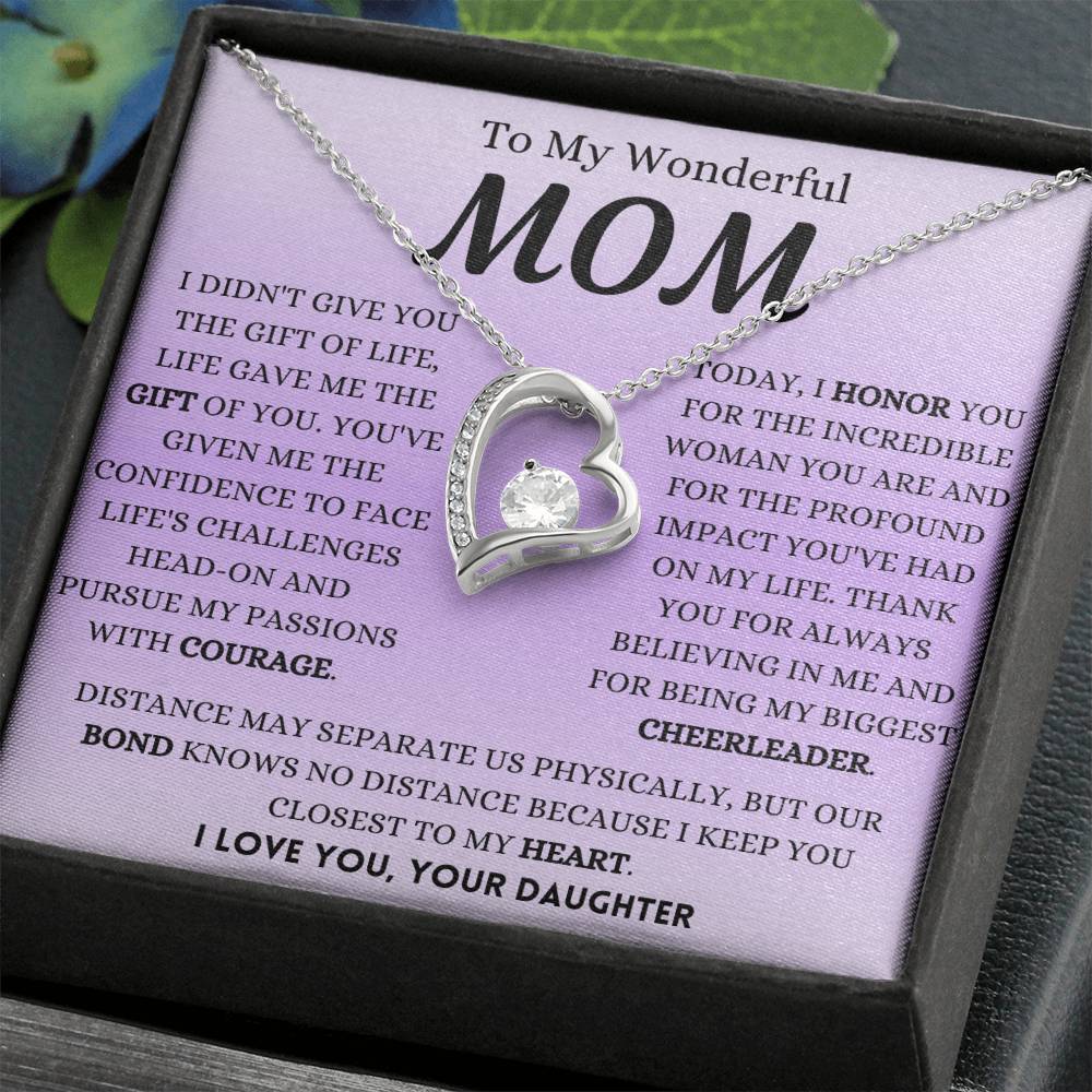 I Honor You Today Mom Forever Love Necklace