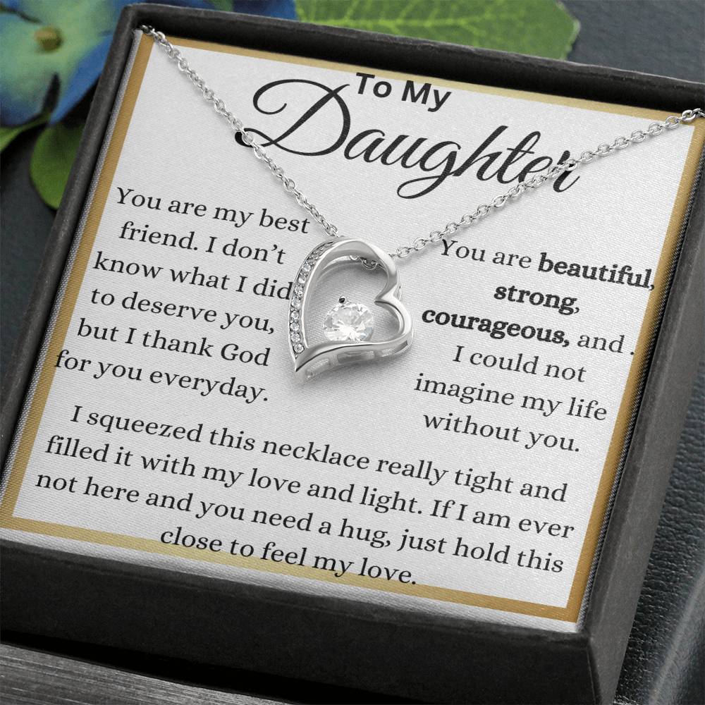 My Beautiful Daughter My Best Friend Forever Love Necklace