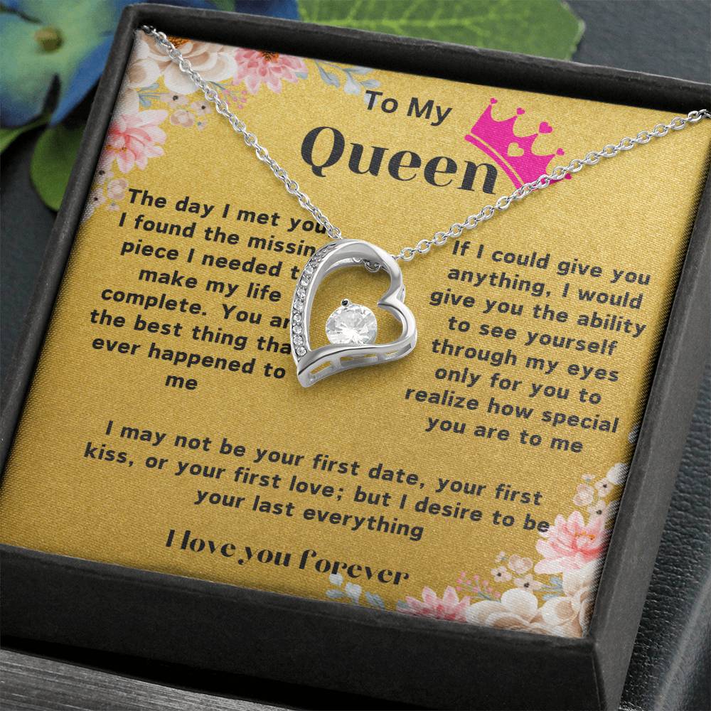 Heart Necklace With Love Note