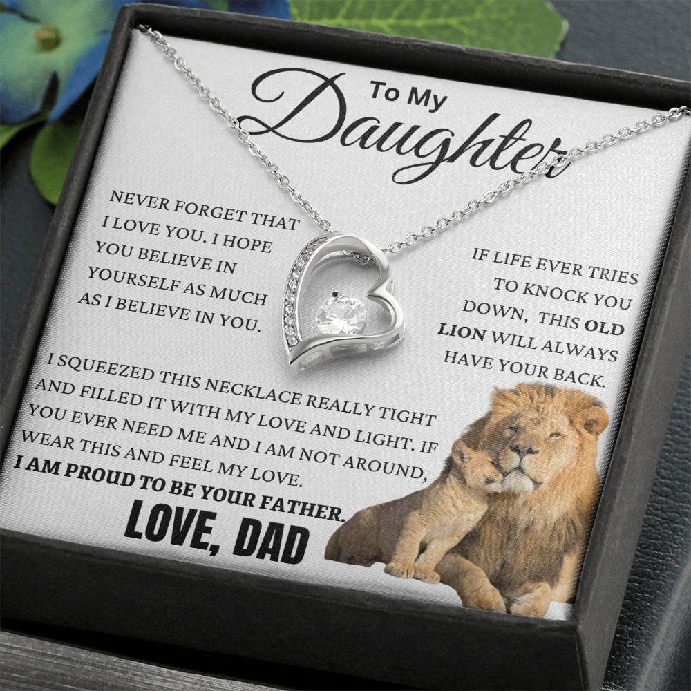 This Old Lion Got Your Back Forever Love Necklace