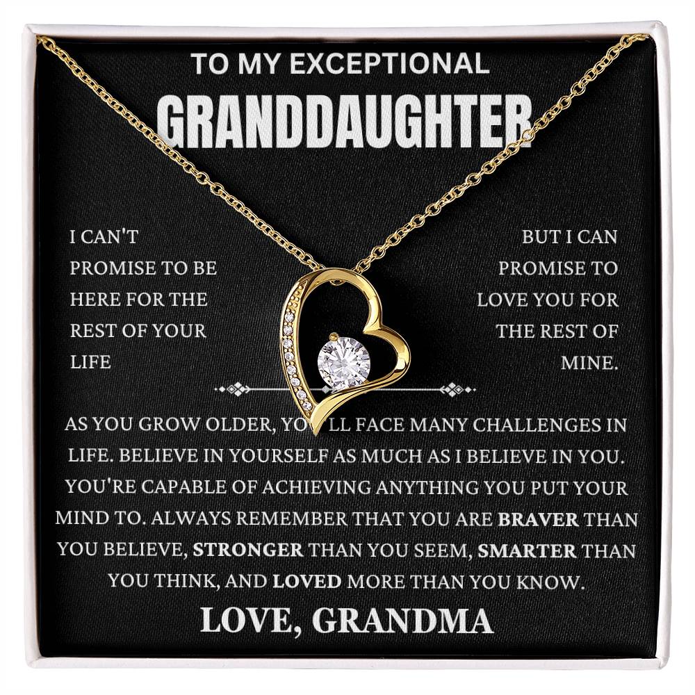 Grandma Promise To Love You Forever Love Necklace