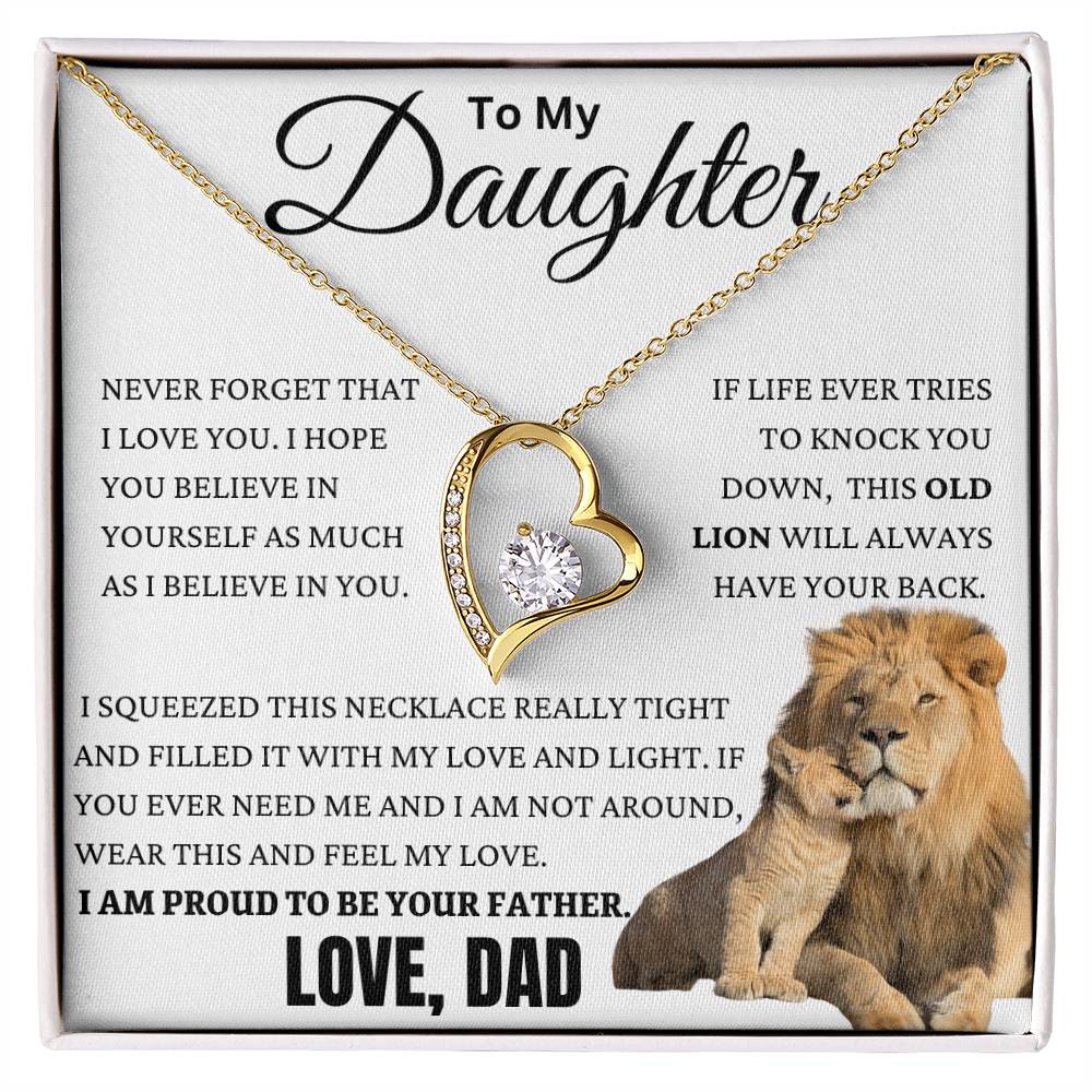 This Old Lion Got Your Back Forever Love Necklace