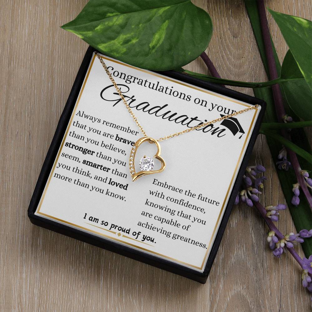 Embrace The Future Graduation Forever Love Necklace