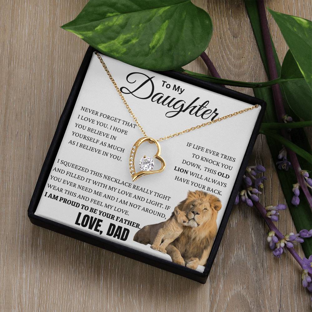 This Old Lion Got Your Back Forever Love Necklace