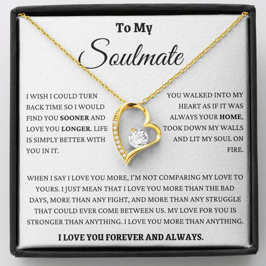 I Love You More Than Anything Soulmate Forever Love Necklace