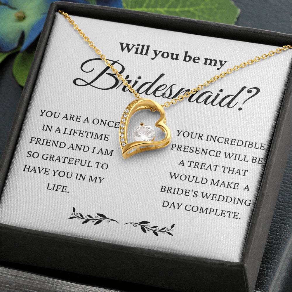 You Will Make My Wedding Day Complete Forever Love Necklace