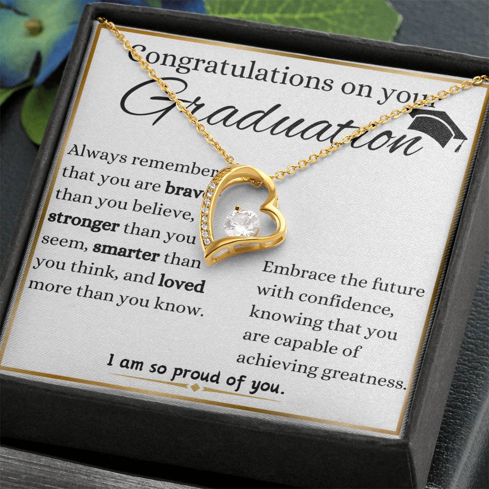 Embrace The Future Graduation Forever Love Necklace