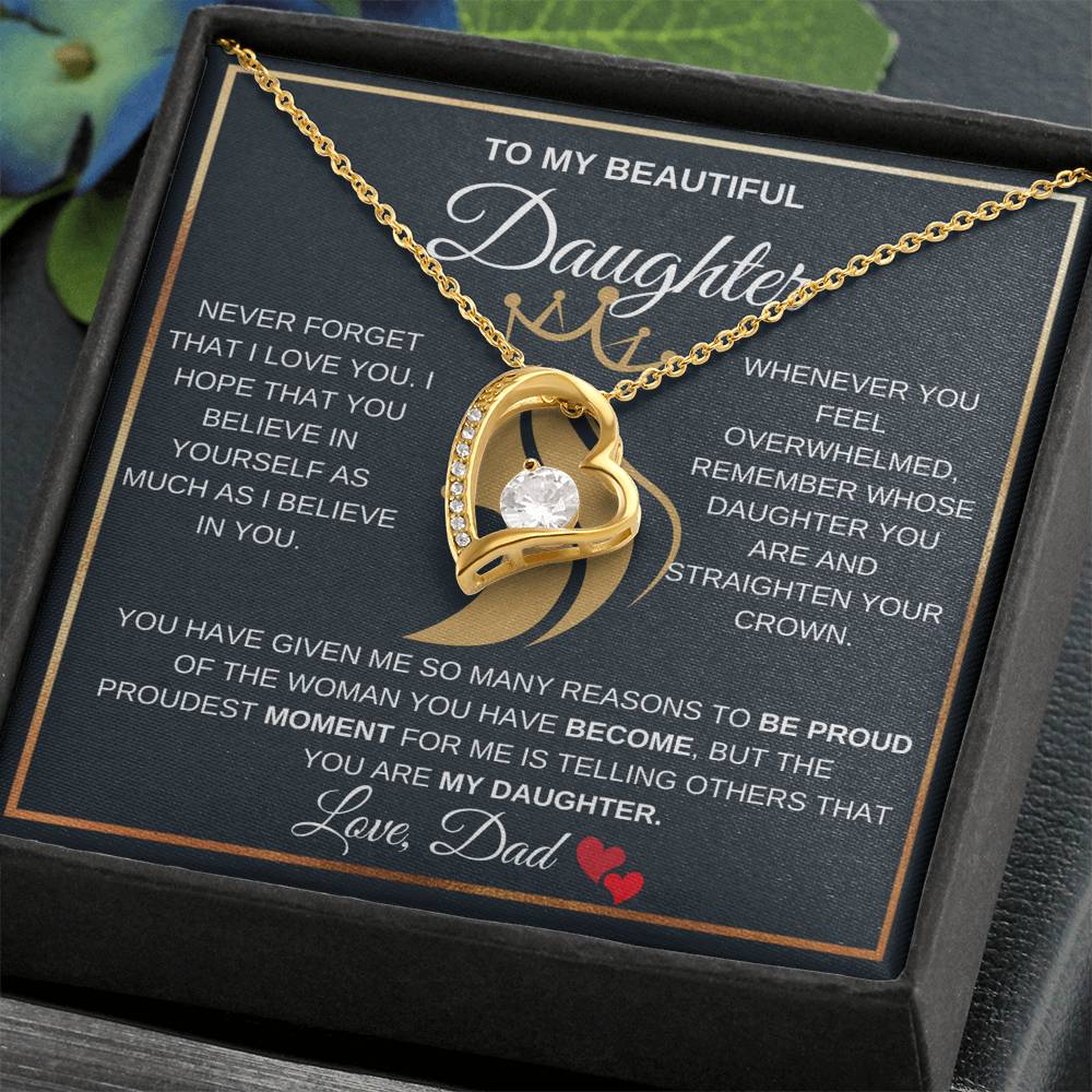 Straighten Your Crown Daughter - Forever Love Necklace