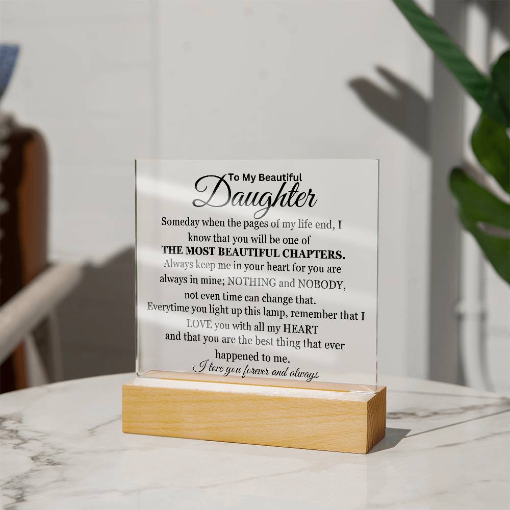 The Best Chapter Of My Life Acrylic Square Plaque