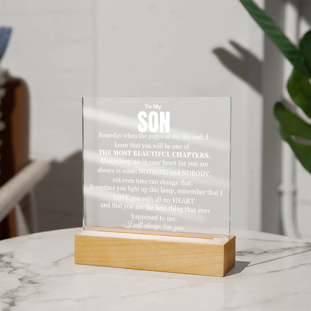 You Are My Most Beautiful Chapter Son Table Lamp