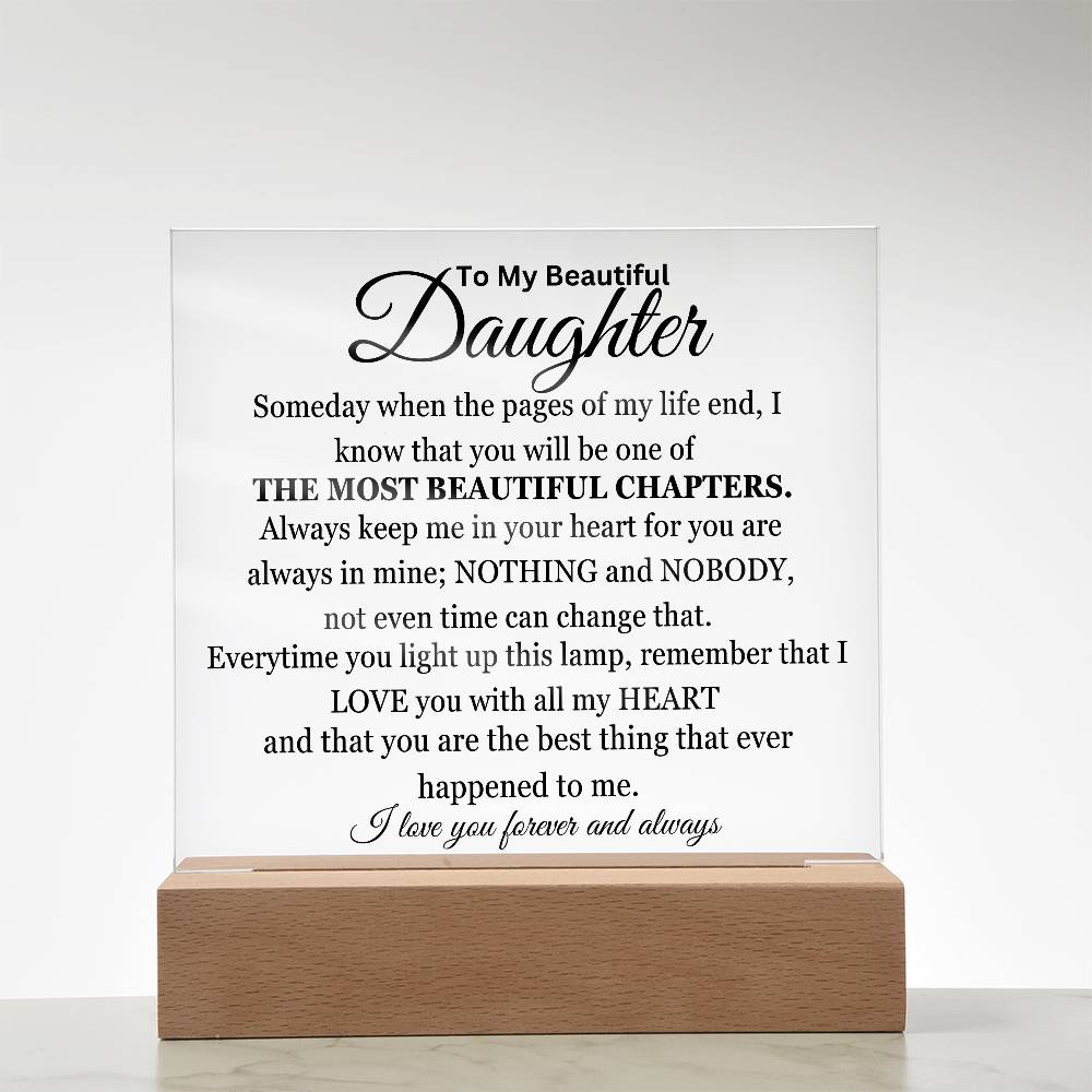 The Best Chapter Of My Life Acrylic Square Plaque