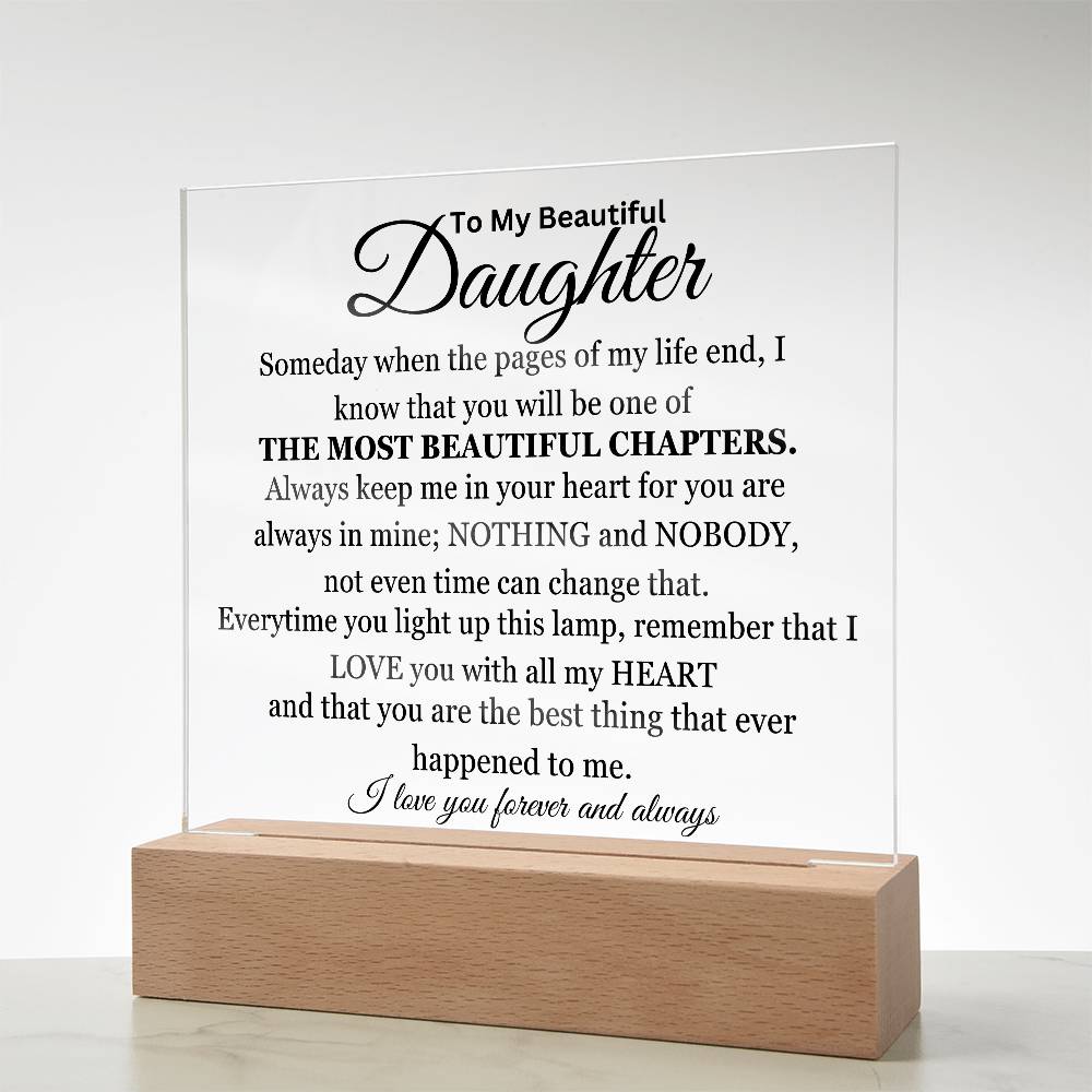 The Best Chapter Of My Life Acrylic Square Plaque