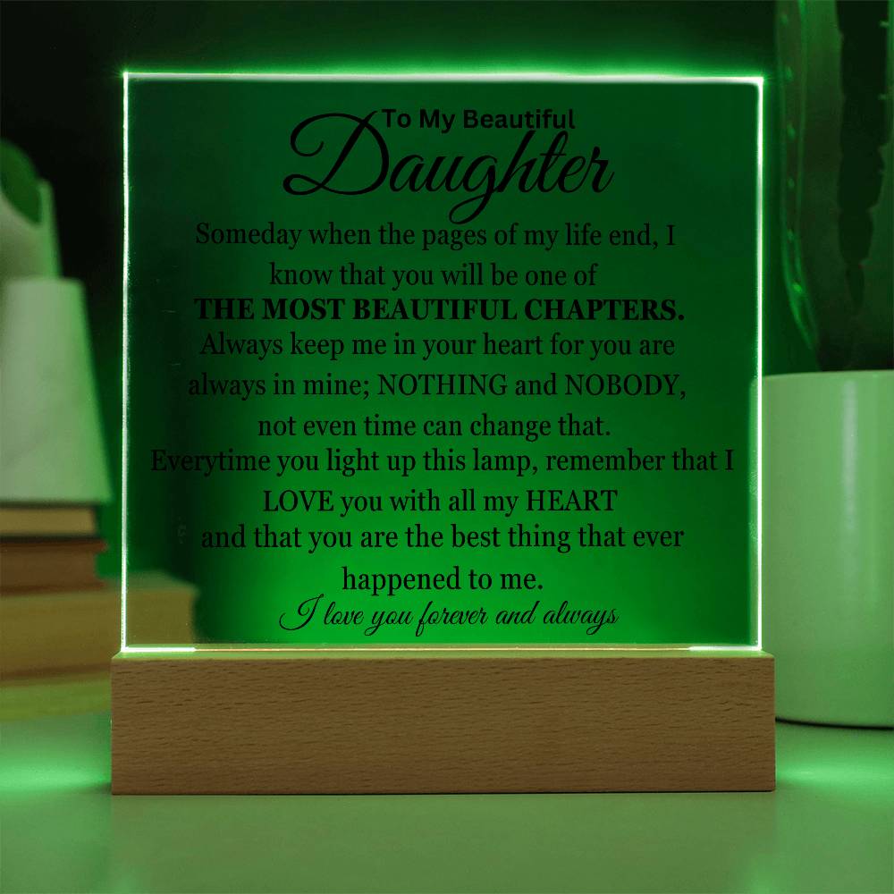 The Best Chapter Of My Life Acrylic Square Plaque