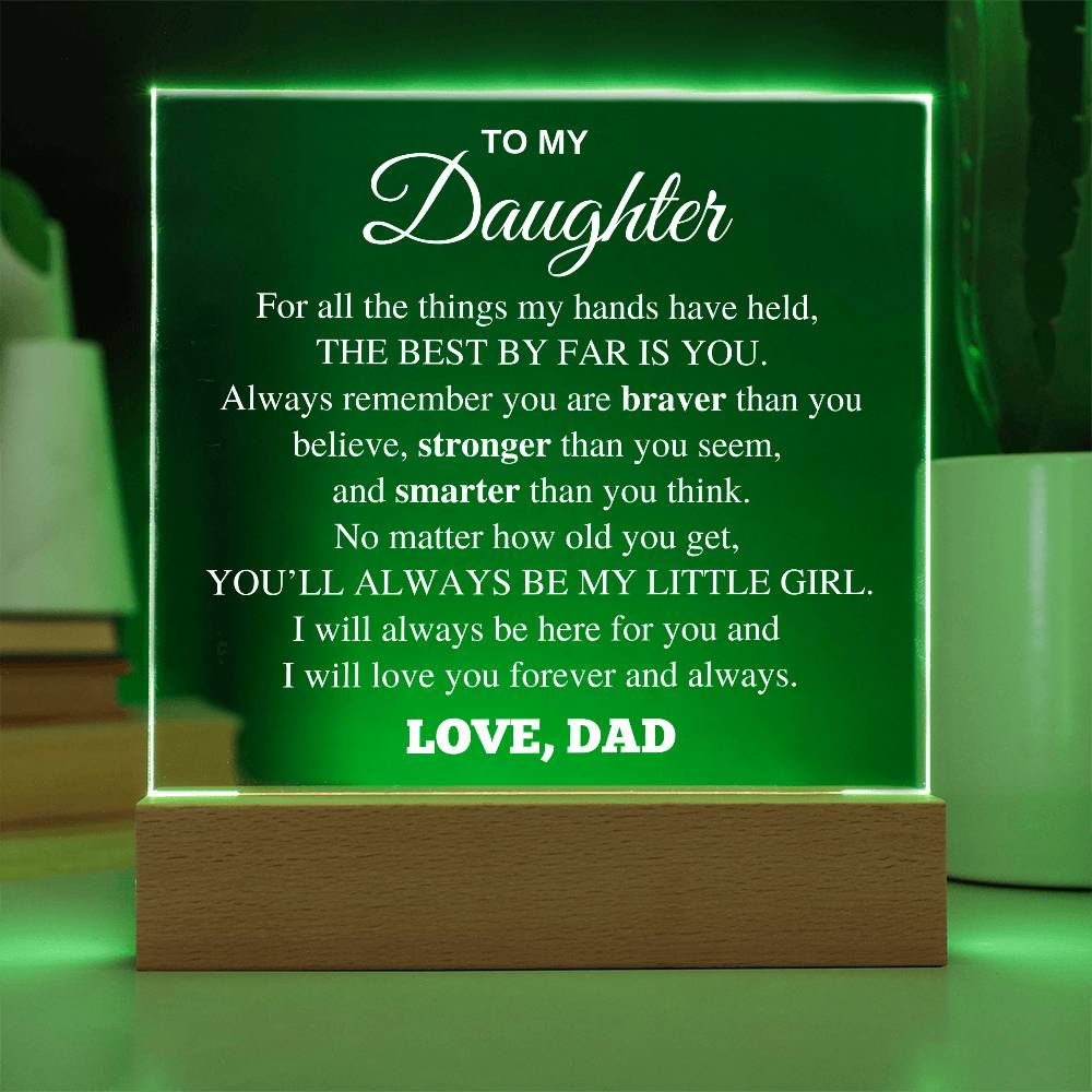 You Will Always Be My Baby Girl Table Lamp