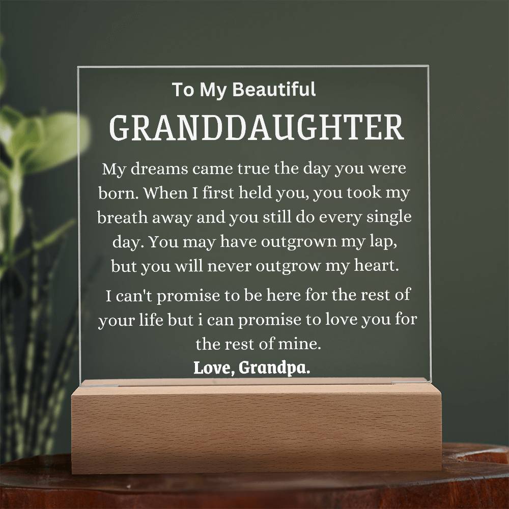 My Sunshine Granddaughter Table Lamp