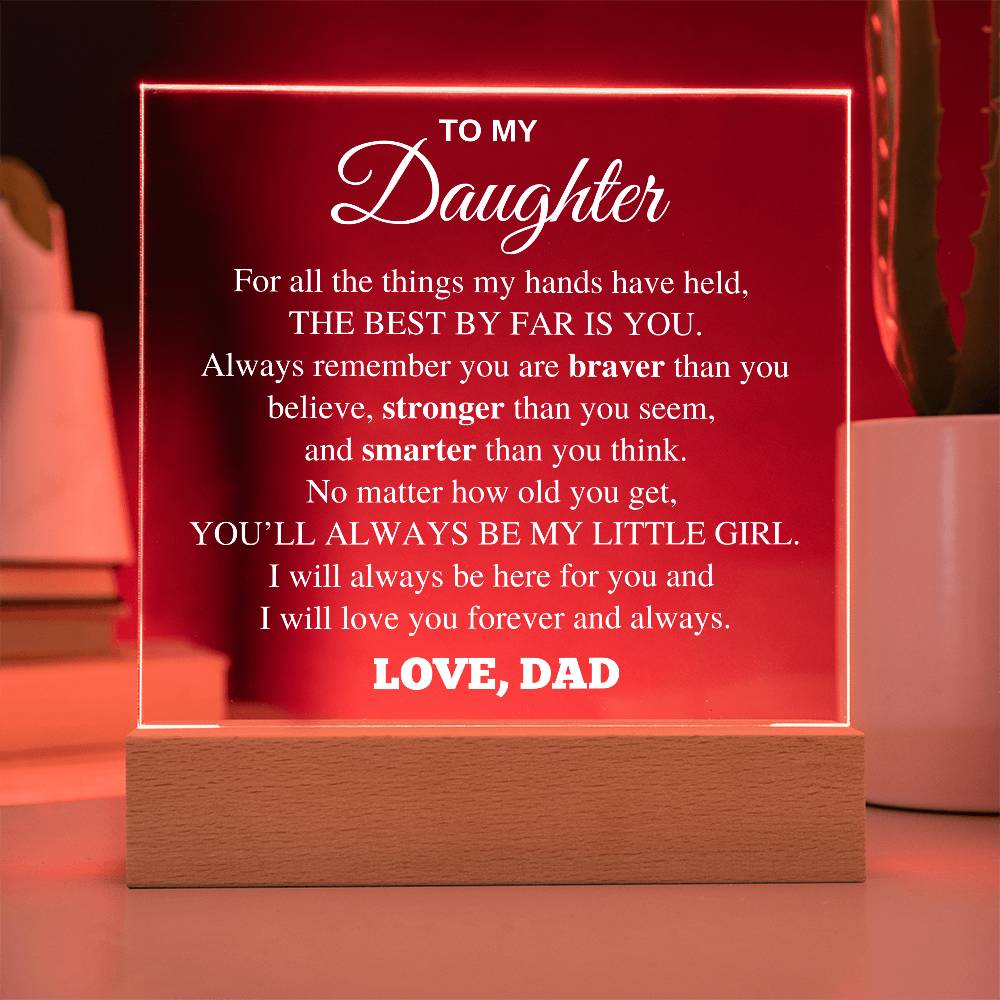 You Will Always Be My Baby Girl Table Lamp