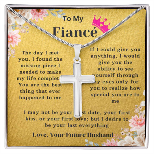 Stainless Cross Necklace - Fiance