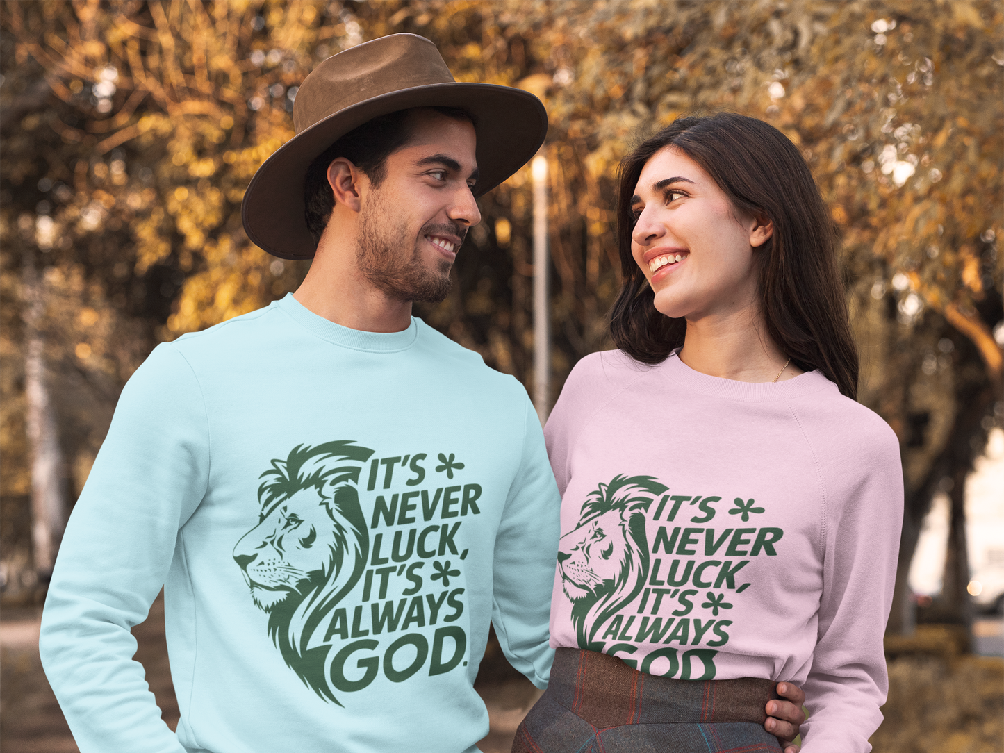 It's Always God Not Luck Unisex Heavy Blend™ Crewneck Sweatshirt